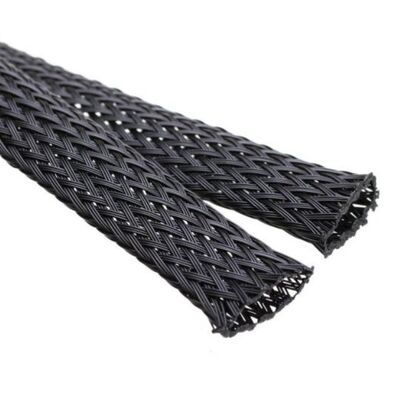 Καλή τιμή Environment friendly PET high flame-retardant expandable braided sleeving 25inch suitable for automotive wire harnesses and anti-chew home and office wire management σε απευθείας σύνδεση
